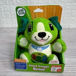 LeapFrog Sing & Snuggle Scout Interactive Talking Musical Plush Toy Green Puppy